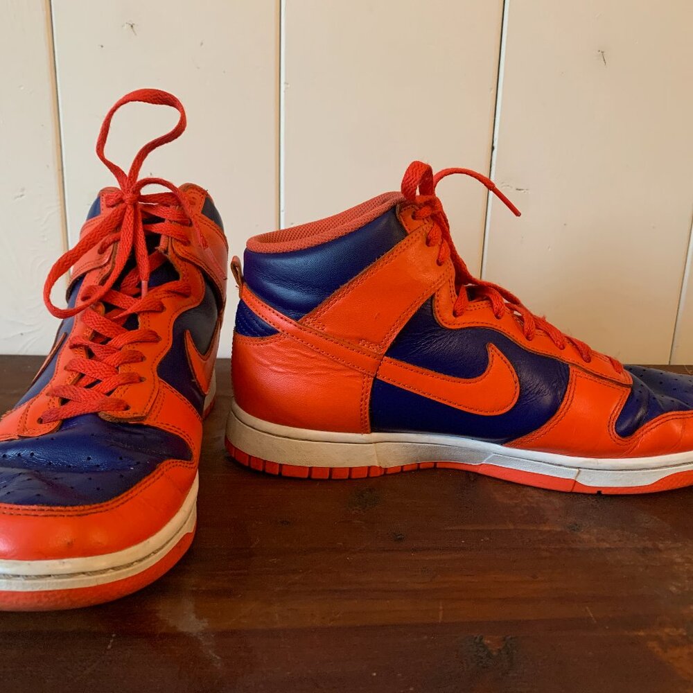 Nike leather Dunk High, mens size 10